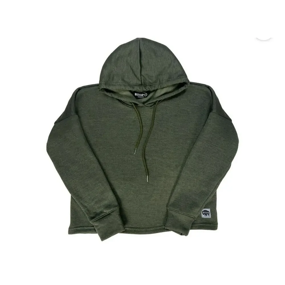 Buffalo Outdoors® Workwear Women's Cropped Hooded Sweatshirt - Picture 1 of 10